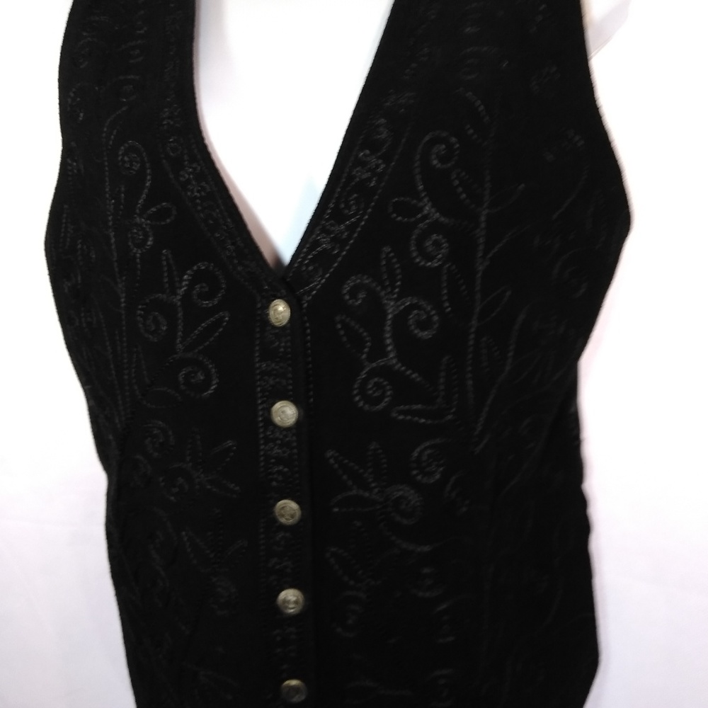 VTG Jane Ashley Real Leather Suede  Vest Sz M